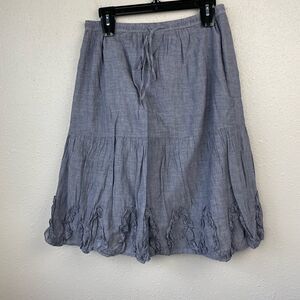 Studio Works Gray Midi Skirt Size M EUC